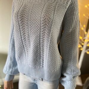EUC: Light Blue Knit Sweater - Size S/M